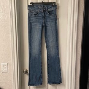 American Eagle SuperStretch lowrise boot cut jeans